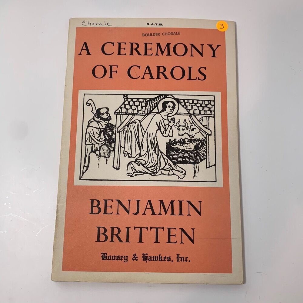 Vintage 1963 "A Ceremony of Carols" SATB - Benjamin Britten